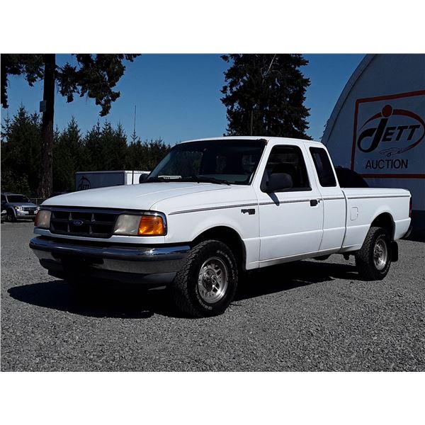 A3 --  1994 FORD RANGER SUPER CAB , White , 310735  KM's