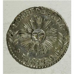 Argentina: Republic Cordoba 2 Reales 1844, KM23,