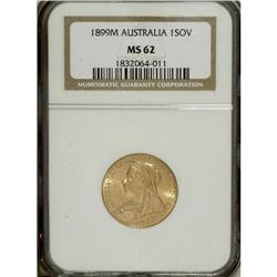 Australia: Victoria Old Head gold Sovereign 1899