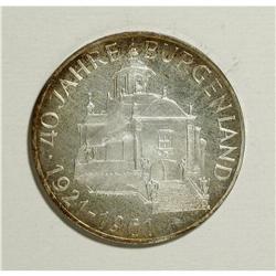 Austria: Republic 25 Schillings 1961 Burgenland,