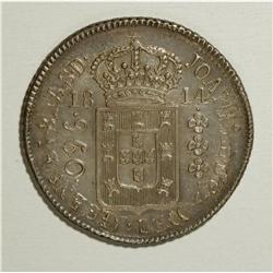 Brazil: Prince Joao 960 Reis 1814R, KM307.3, cho