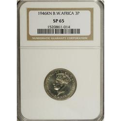 British West Africa: George VI 3 Pence 1946-KN,