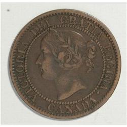 Canada: Victoria Cent 1859, narrow 9 over high 9