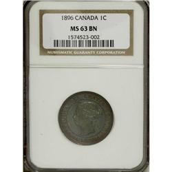 Canada: Victoria Cent 1896, MS63 Brown NGC.