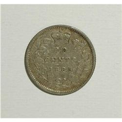Canada: Victoria 10 Cents 1885, Fine-12.