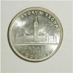 Canada: George V Dollar 1939, BU.