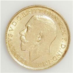Canada: George V gold sovereign 1919-C, Uncircul