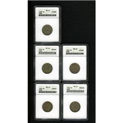 Cuba: Cuba 5 Centavos lot: KM-11.1, 1915 MS61 an