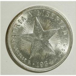 Cuba: Cuba 1 Peso 1934: KM-15.2, sharp AU-Unc. b