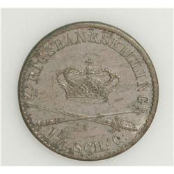 Denmark: Christian VIII 4 Rigsbankskilling ND (1