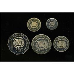 Dominican Rep.: Piefort Sets including: 1983 25