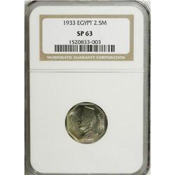 Egypt: Fuad 2 1/2 Milliemes 1933, KM356, Specime