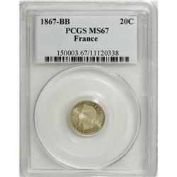 France: Second Empire. Napoleon III 20 Centimes