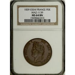France: Louis Philippe I Essai De Monnoyage, 10