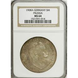 German States-Prussia: Prussia. Wilhelm II 5-Mar