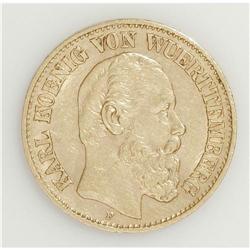 German States-Wurttemberg: Wurttemberg. Karl gol