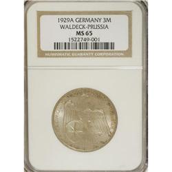 Germany: Weimar Republic. 3 Marks 1929-A, KM-62,