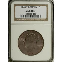 Great Britain: Victoria Young Head Penny 1848/7,