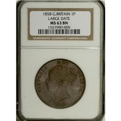 Great Britain: Victoria Young Head Penny 1858, K