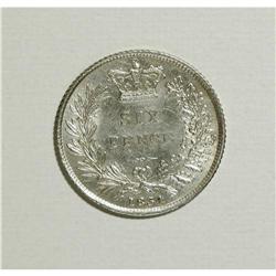 Great Britain: William IV Sixpence 1834, KM-712,