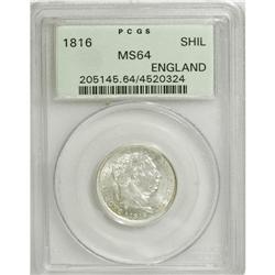 Great Britain: George III Shilling 1816, KM-666,