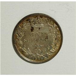 Great Britain: Victoria Young Head Shilling 1886