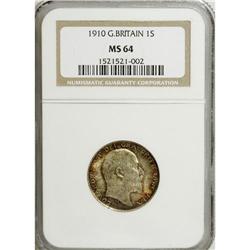 Great Britain: Edward VII Shilling 1910, KM-800,