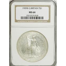 Great Britain: Edward VII Trade Dollar 1909-B, K