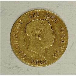 Great Britain: George III gold Half sovereign 18