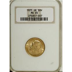 Great Britain: George V gold Sovereign 1925, KM-