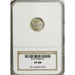 Haiti: Republic 12 Centimes An XI (1814), KM11,