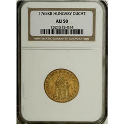 Hungary: Maria Theresa gold Ducat 1765-KB, KM329