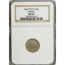 Italy-Parma: Parma. Maria Luigia 10 Soldi 1815,