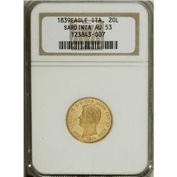 Italy-Sardinia: Sardinia. Carlo Alberto gold 20