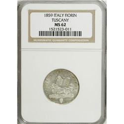 Italy-Tuscany: Tuscany. Provisional Fiorino 1859