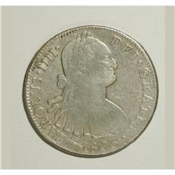 Mexico: Carlos IV Portrait 8 Reales 1803-Mo TH,