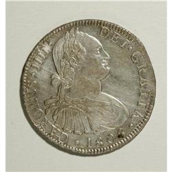 Mexico: Carlos IV Portrait 8 Reales 1808-Mo TH,