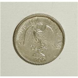 Mexico: Republic 20 Centavos 1899-Go R, KM-405.1
