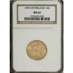 Kingdom of Netherlands: Kingdom gold 10 Gulden 1