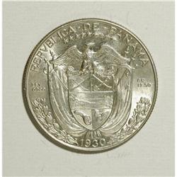 Panama: Republic 1/2 Balboa 1930, KM12.1, nice b