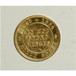 Peru: Republic gold Token 5 Soles 1910, KM-Tn2,