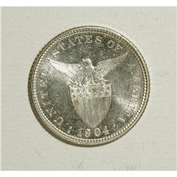 Philippines: USA Administration 20 Centavos 1904