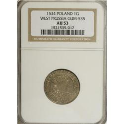 Poland: West Prussia Groschen 1534, Gum-1530, AU