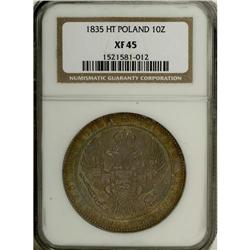 Poland: Nicholas I. 10 Zlotych - 1-1/2 Roubles 1