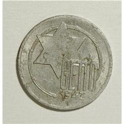 Poland: Lodz Ghetto Concentration Camp 5 Marks 1