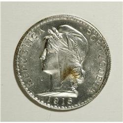 Portugal: Republic 1 Escudo 1916, KM564, brillia