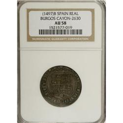 Spain: Ferdinand & Isabella Real ND (1497) Burgo
