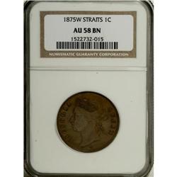 Straits Settlements: Victoria Cent 1875W, KM9, A