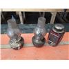 Image 1 : Lot of Three Oil Lamps