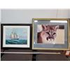 Image 1 : Print of Sail boat & Cougar